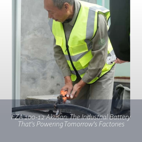 FZA 100-12 Aküsan: The Industrial Battery That's Powering Tomorrow's Factories